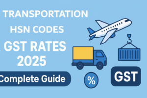 Transportation HSN Codes & GST Rates 2025 | Complete Guide