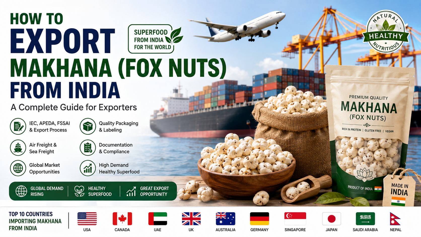 How to Export Makhana from India