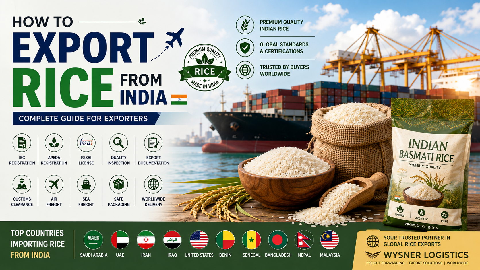 How to Export Rice from India | Complete Rice Export Guide, Documentation & Top Importing Countries 1 How to Export Rice from India