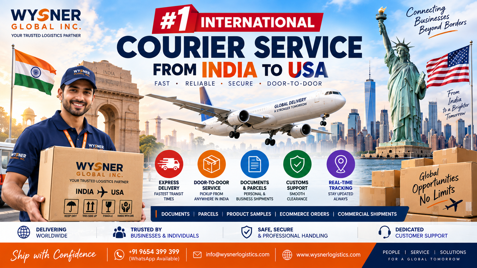 international-courier-service-from-india-to-usa